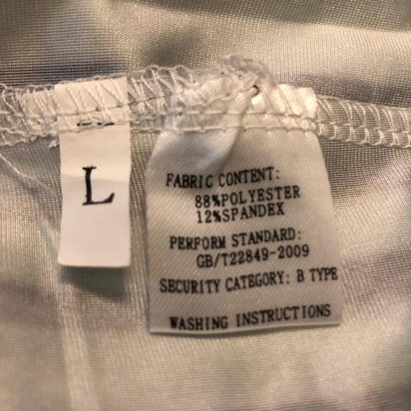 Baby Blue and Black Stretchy Form fitting dress - Picture 4 of 5